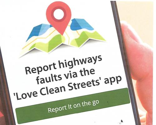 New App to report highways faults direct to LCC 